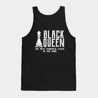 Black Queen Most Powerful Chess African American Gift Tank Top